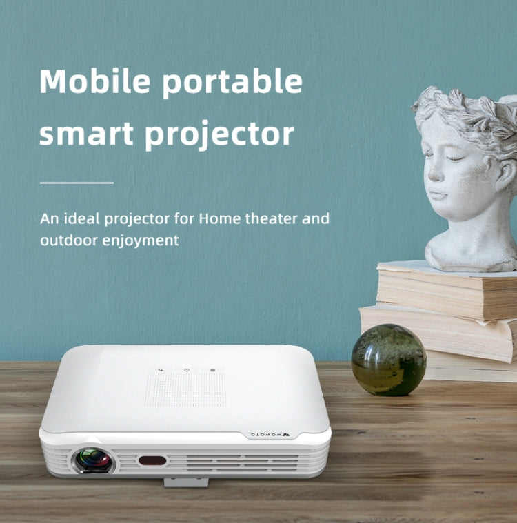 WOWOTO T9S TI DLP DMD 0.45 1280 x 800 4K 350ANSI RGB LED Smart Projector(EU Plug) - LED Projector by WOWOTO | Online Shopping South Africa | PMC Jewellery