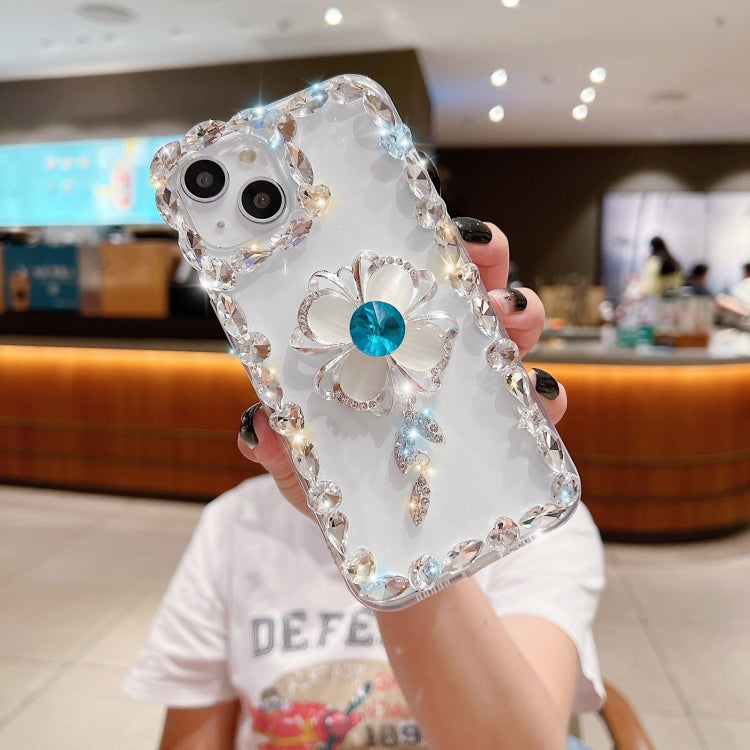 For iPhone 14 Pro Max Sunflower Diamond Phone Case(Transparent) - iPhone 14 Pro Max Cases by PMC Jewellery | Online Shopping South Africa | PMC Jewellery