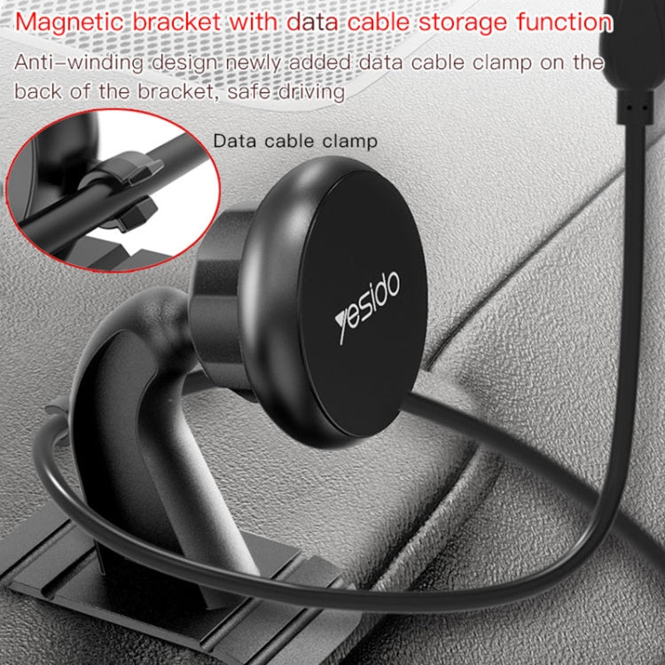Yesido C91 Car Center Console Paste Magsafe Magnetic Phone Tablet Holder(Black) - Car Holders by Yesido | Online Shopping South Africa | PMC Jewellery