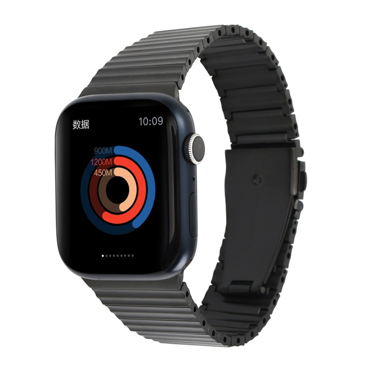 Ocean Metal Replacement Watch Band For Apple Watch 4 40mm(Black) - Watch Bands by PMC TechLife | Online Shopping South Africa | PMC TechLife