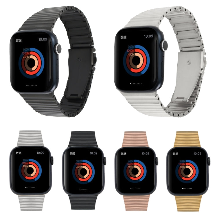 Ocean Metal Replacement Watch Band For  Apple Watch 5 40mm(Black) -  by PMC TechLife | Online Shopping South Africa | PMC TechLife