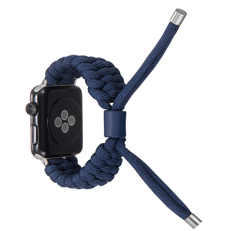 Stretch Plain Silicone Bean Watch Band For Apple Watch Ultra 49mm(Navy Blue) -  by PMC Jewellery | Online Shopping South Africa | PMC Jewellery