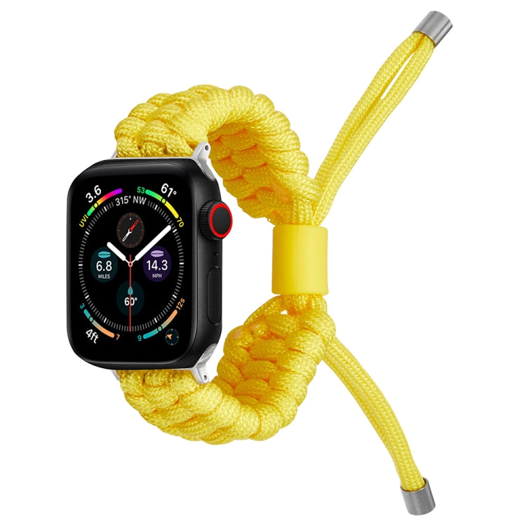 Stretch Plain Silicone Bean Watch Band For Apple Watch 8 41mm(Yellow) -  by PMC TechLife | Online Shopping South Africa | PMC TechLife