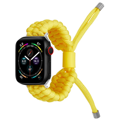 Stretch Plain Silicone Bean Watch Band For Apple Watch SE 2022 40mm(Yellow) -  by PMC Jewellery | Online Shopping South Africa | PMC Jewellery