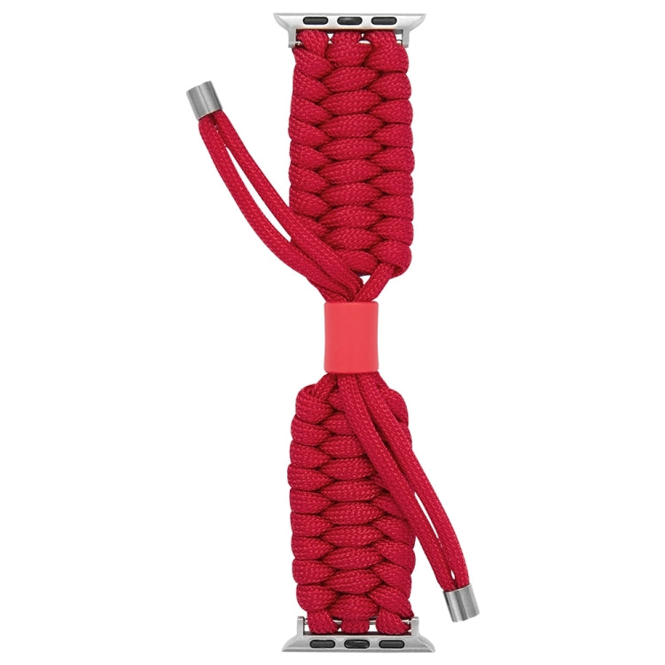 Stretch Plain Silicone Bean Watch Band For Apple Watch 9 45mm(Red) - Watch Bands by PMC TechLife | Online Shopping South Africa | PMC TechLife
