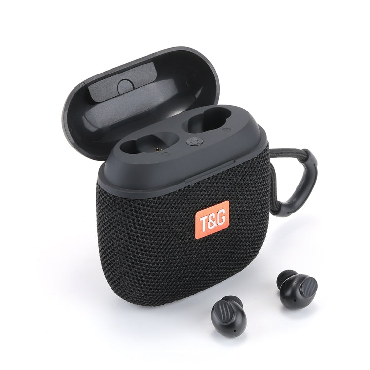 T&G TG809 2 in 1 Portable Outdoor Wireless Speaker & Mini TWS Bluetooth Earbuds(Black) - Mini Speaker by T&G | Online Shopping South Africa | PMC Jewellery