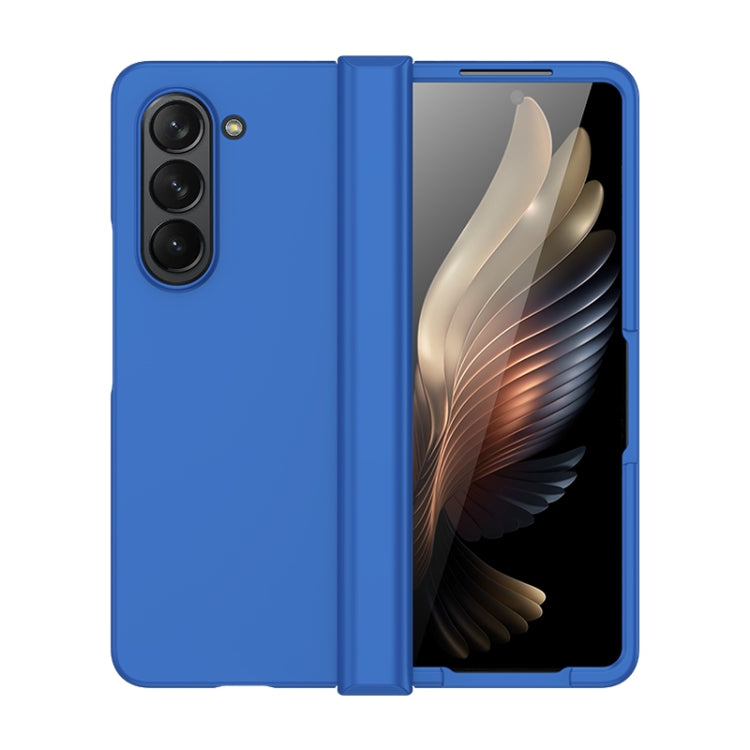 For Samsung Galaxy Z Fold5 Skin Feel PC Phone Case with Hinge(Blue) - free shipping - PMC TechLife - Order now!