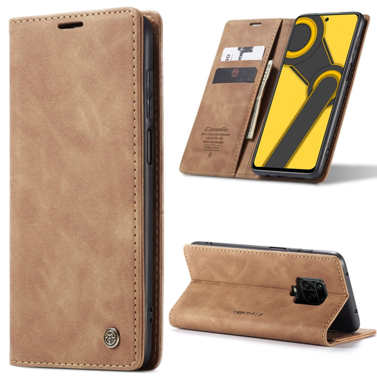 For Xiaomi Redmi Note 9 Pro/Note 9 Pro Max/Note 9s CaseMe 013 Multifunctional Horizontal Flip Leather Case, with Card Slot & Holder & Wallet(Brown) - Xiaomi Cases by CaseMe | Online Shopping South Africa | PMC Jewellery