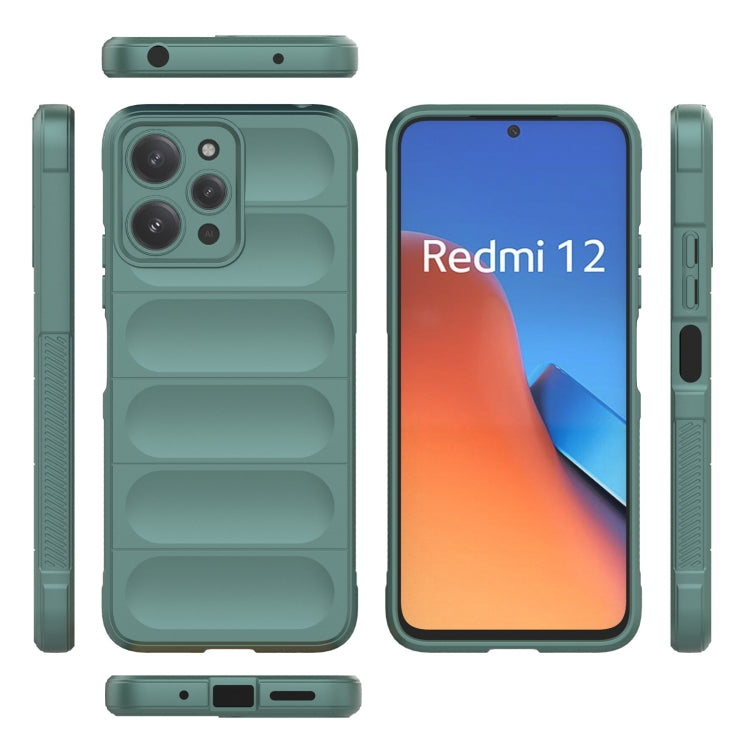For Xiaomi Redmi 12 4G Magic Shield TPU + Flannel Phone Case(Dark Blue) - free shipping - PMC TechLife - Order now!