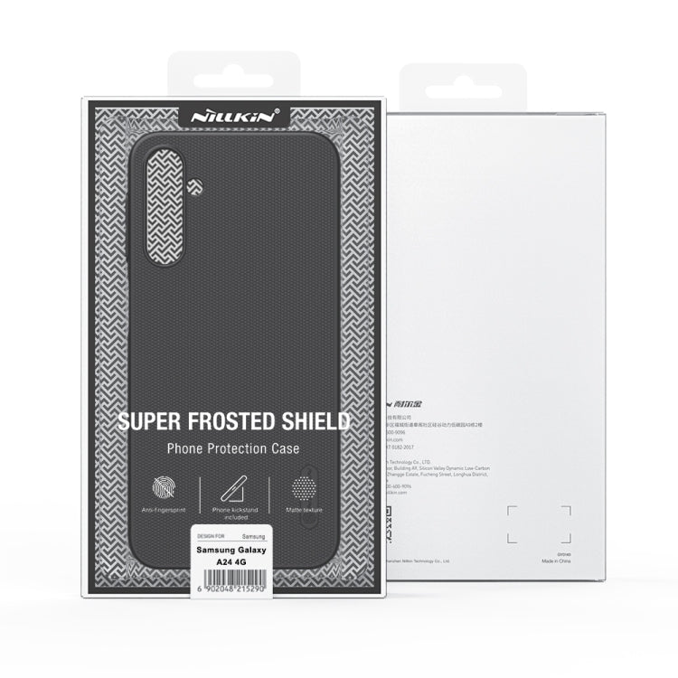 For Samsung Galaxy A24 4G NILLKIN Frosted PC Phone Case(Blue) - Galaxy Phone Cases by NILLKIN | Online Shopping South Africa | PMC Jewellery