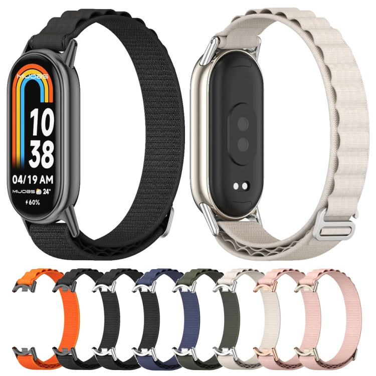 For Xiaomi Mi Band 8 Mijobs Nylon Breathable Watch Band(Black) -  by MIJOBS | Online Shopping South Africa | PMC Jewellery