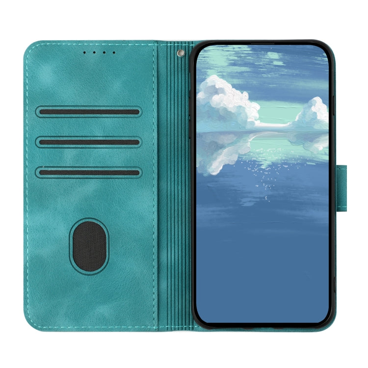 For Honor 70 Lite Line Pattern Skin Feel Leather Phone Case(Light Blue) - Honor Cases by PMC TechLife | Online Shopping South Africa | PMC TechLife