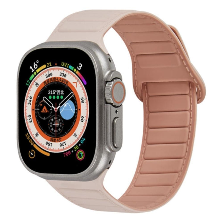For Apple Watch 4 40mm Loop Magnetic Silicone Watch Band(Pink) - Watch Bands by PMC TechLife | Online Shopping South Africa | PMC TechLife