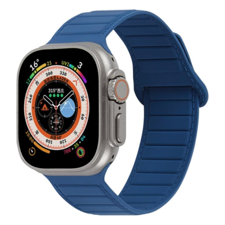 For Apple Watch 2 42mm Loop Magnetic Silicone Watch Band(Midnight Blue) - Watch Bands by PMC TechLife | Online Shopping South Africa | PMC TechLife
