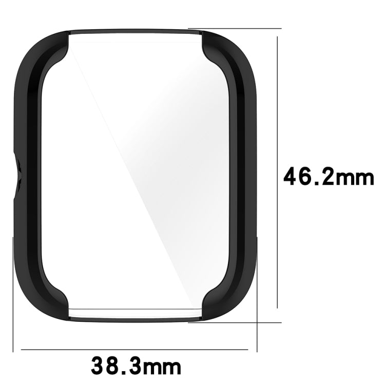 For Amazfit Bip 3 / Bip 3 Pro Universal Full Coverage TPU Electroplating Watch Protective Case(Gold) - Watch Cases by PMC TechLife | Online Shopping South Africa | PMC TechLife