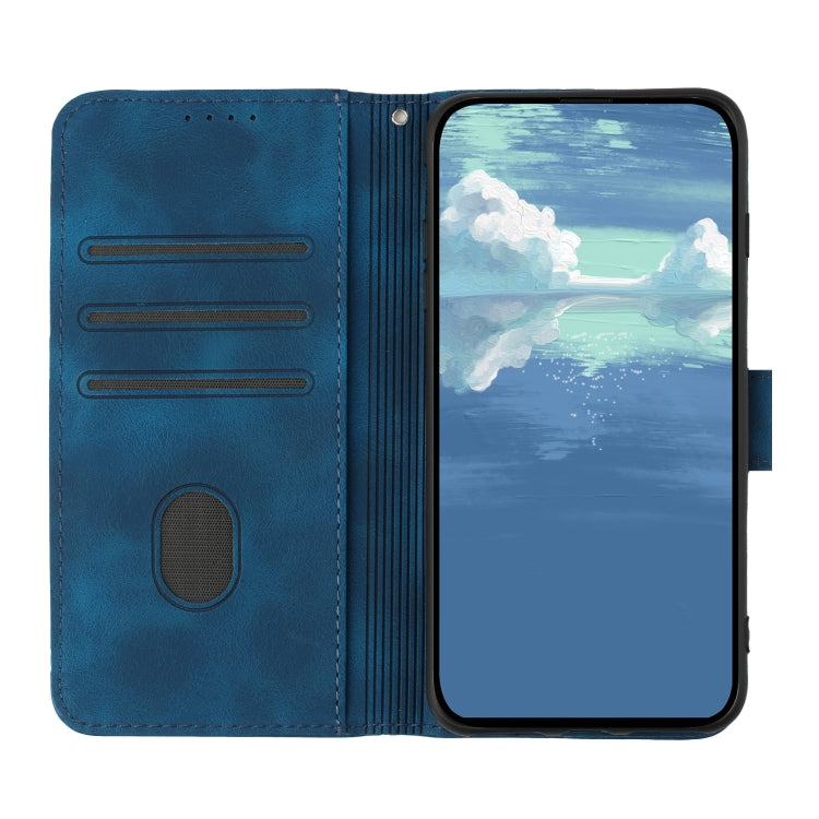 For Samsung Galaxy S23+ 5G Line Pattern Skin Feel Leather Phone Case(Royal Blue) - free shipping - PMC TechLife - Order now!