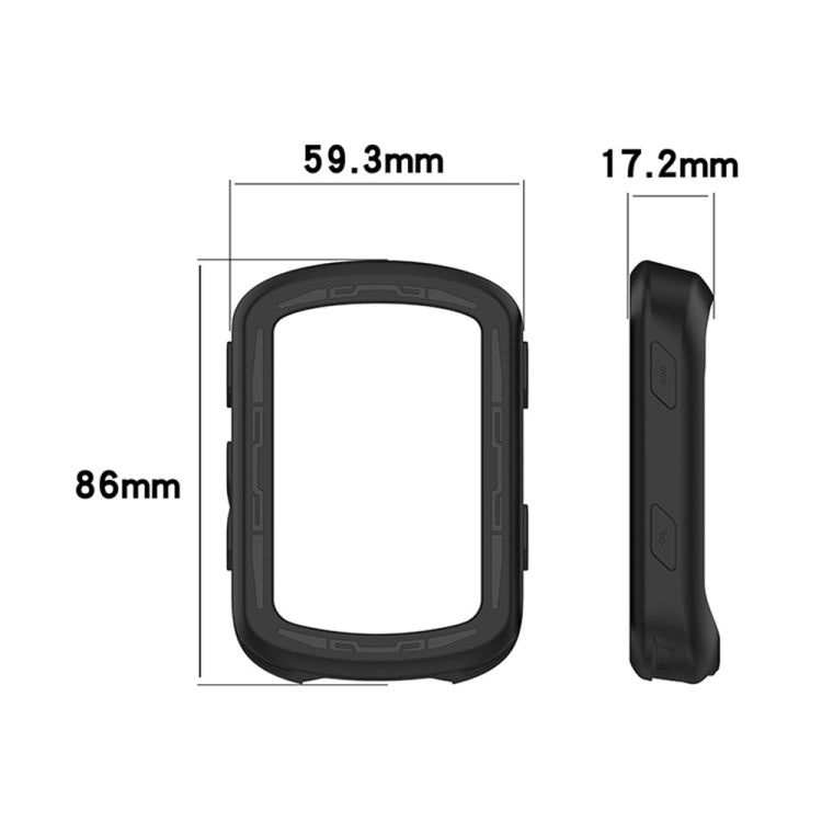 For Garmin Edge 840 / Edge 540 Stopwatch Armor Silicone Protective Case(Black) - Watch Cases by PMC Jewellery | Online Shopping South Africa | PMC Jewellery