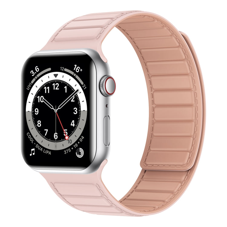 Magnetic Silicone Watch Band For Apple Watch SE 40mm(Pink) - Watch Bands by PMC Jewellery | Online Shopping South Africa | PMC Jewellery