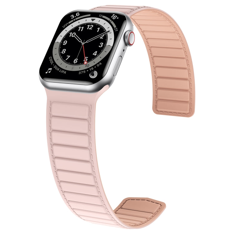 Magnetic Silicone Watch Band For Apple Watch SE 40mm(Pink) - Watch Bands by PMC Jewellery | Online Shopping South Africa | PMC Jewellery