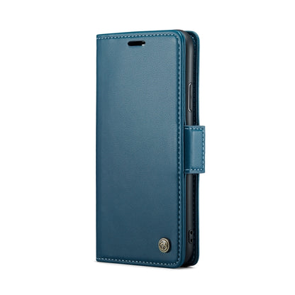 For iPhone XS CaseMe 023 Butterfly Buckle Litchi Texture RFID Anti-theft Leather Phone Case(Blue) - More iPhone Cases by CaseMe | Online Shopping South Africa | PMC Jewellery
