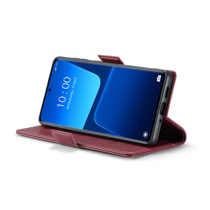 For Xiaomi 13 Pro CaseMe 023 Butterfly Buckle Litchi Texture RFID Anti-theft Leather Phone Case(Wine Red) - 13 Pro Cases by CaseMe | Online Shopping South Africa | PMC Jewellery