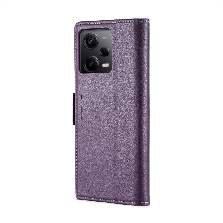 CaseMe 023 Butterfly Buckle Litchi Texture RFID Anti-theft Leather Phone Case For Xiaomi Poco X5 Pro 5G/Redmi Note 12 Pro 5G Global(Pearly Purple) - free shipping - PMC TechLife - Order now!