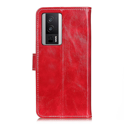 For Xiaomi Poco F5 Pro/Redmi K60/K60 Pro Retro Crazy Horse Texture Horizontal Flip Leather Phone Case(Red) - Xiaomi Cases by PMC Jewellery | Online Shopping South Africa | PMC Jewellery