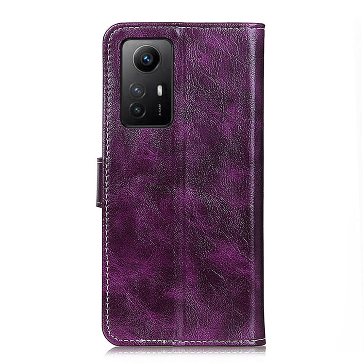 For Xiaomi Redmi Note 12S 4G Retro Crazy Horse Texture Horizontal Flip Leather Phone Case(Purple) - Xiaomi Cases by PMC Jewellery | Online Shopping South Africa | PMC Jewellery