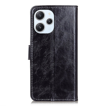 For Xiaomi Redmi 12 4G Retro Crazy Horse Texture Horizontal Flip Leather Phone Case(Black) - Xiaomi Cases by PMC Jewellery | Online Shopping South Africa | PMC Jewellery