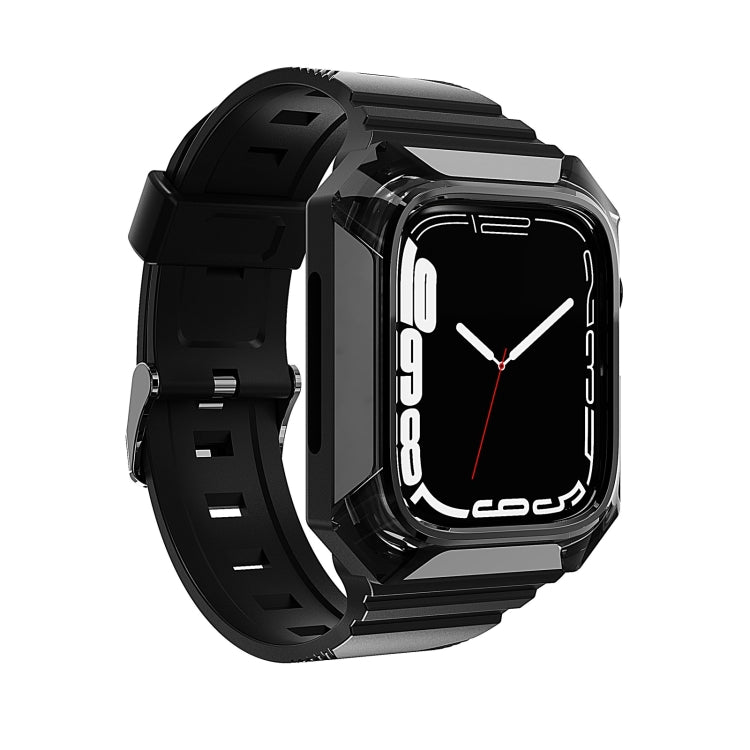 Armor Case Integrated TPU Watch Band For Apple Watch 42mm(Black) - Watch Bands by PMC TechLife | Online Shopping South Africa | PMC TechLife