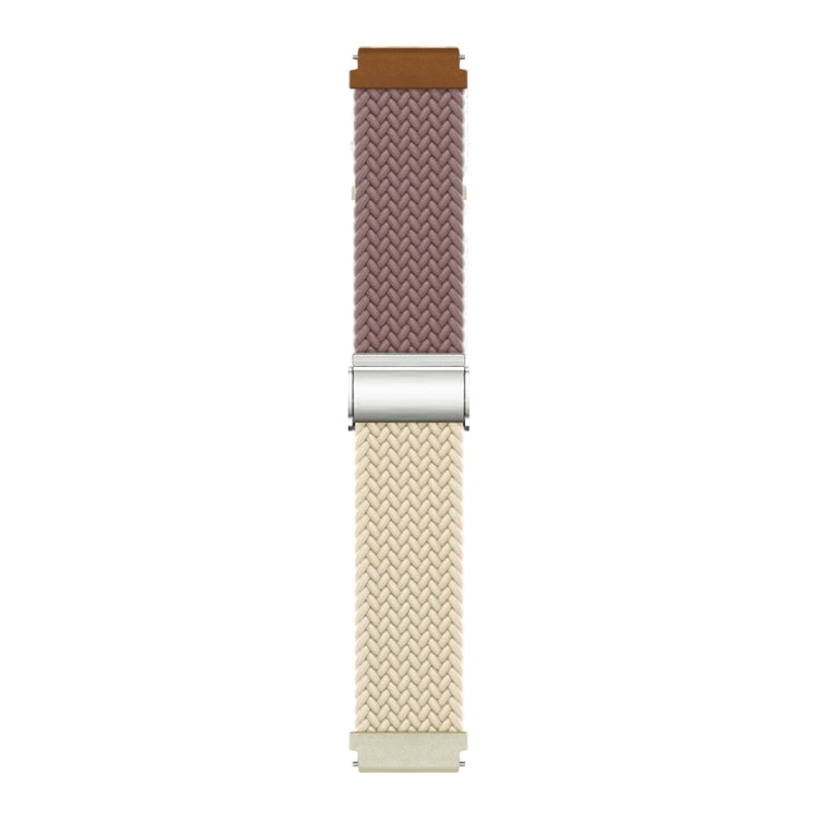 20mm Buckle Braided Nylon Watch Band(Smokey Purple Starlight) - 20mm Bands by PMC Jewellery | Online Shopping South Africa | PMC Jewellery