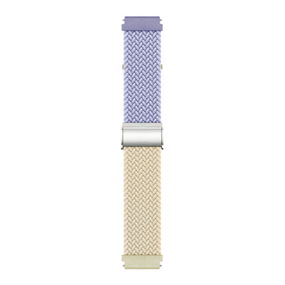 22mm Buckle Braided Nylon Watch Band(Purple Starlight) - 22mm Bands by PMC Jewellery | Online Shopping South Africa | PMC Jewellery