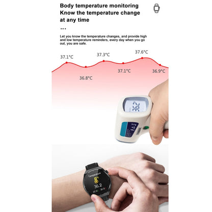 TK20 1.39 inch IP68 Waterproof Silicone Band Smart Watch Supports ECG / Remote Families Care / Body Temperature Monitoring(Blue) - Smart Watches by PMC Jewellery | Online Shopping South Africa | PMC Jewellery