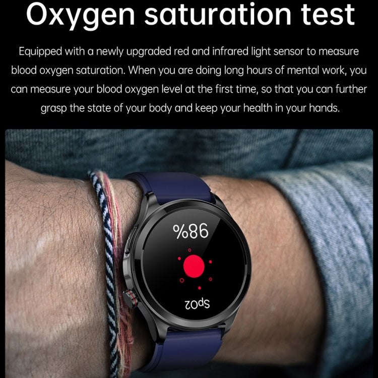 TK22 1.39 inch IP67 Waterproof Silicone Band Smart Watch Supports ECG / Non-invasive Blood Sugar(Black) - Smart Watches by PMC Jewellery | Online Shopping South Africa | PMC Jewellery