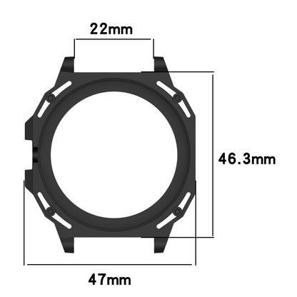 For Huawei Watch GT Cyber Armor Hollow Watch Protective Case(Dark Green) - Watch Cases by PMC Jewellery | Online Shopping South Africa | PMC Jewellery