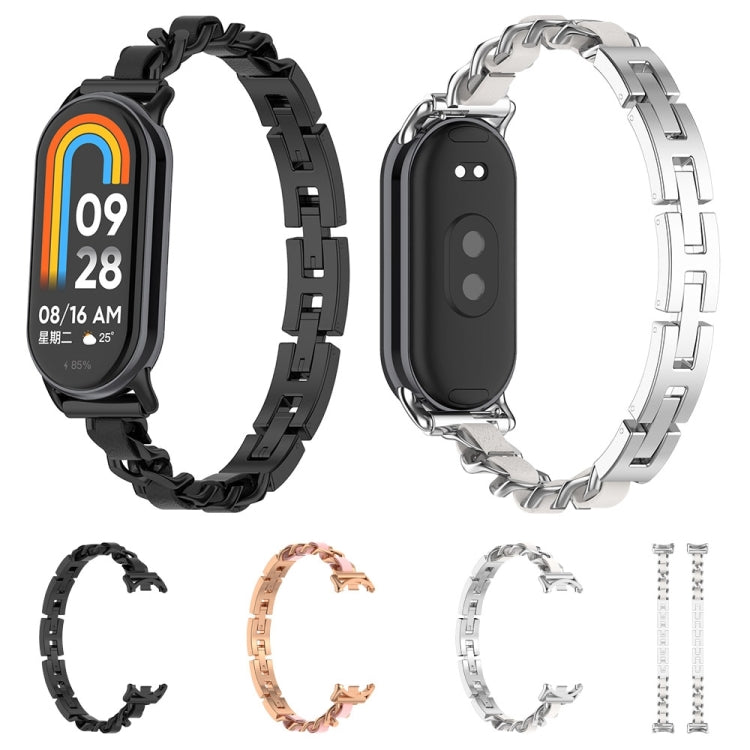For Xiaomi Mi Band 8 Bracelet Replacement Watch Band(Black) - Watch Bands by PMC TechLife | Online Shopping South Africa | PMC TechLife