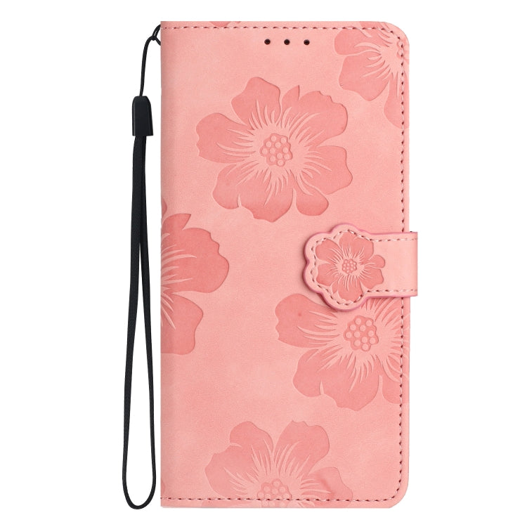 For Xiaomi Redmi 10C Flower Embossing Pattern Leather Phone Case(Pink) - Xiaomi Cases by PMC Jewellery | Online Shopping South Africa | PMC Jewellery