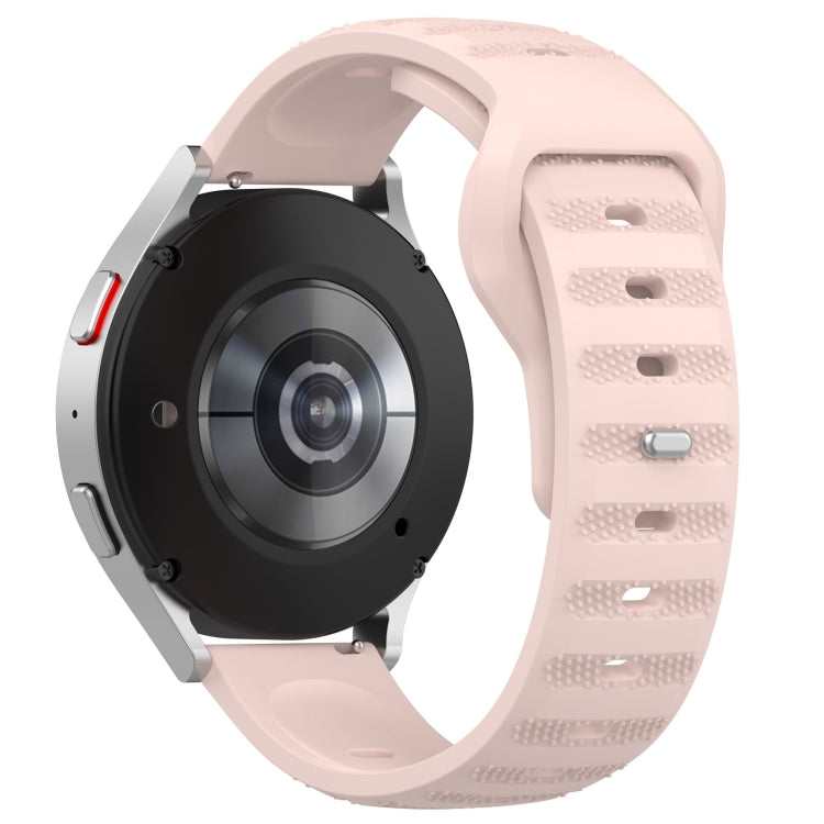 20mm Universal Dots Pattern Silicone Replacement Watch Band(Pink) - 20mm Bands by PMC TechLife | Online Shopping South Africa | PMC TechLife