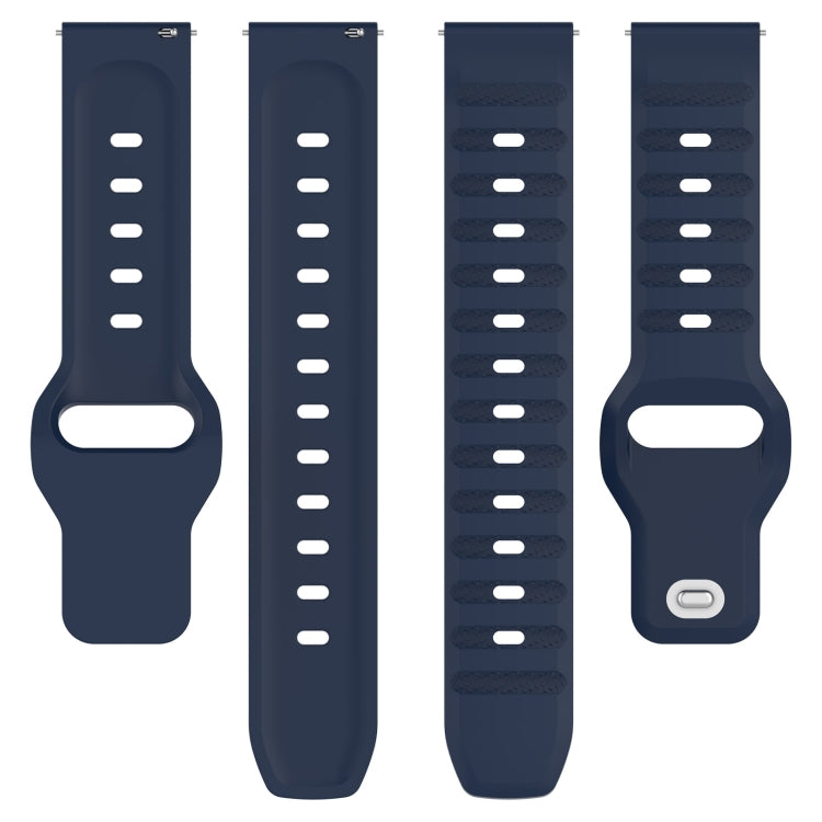 22mm Universal Dots Pattern Silicone Replacement Watch Band(Midnight Blue) - 22mm Bands by PMC Jewellery | Online Shopping South Africa | PMC Jewellery