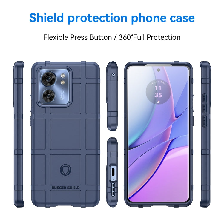 For Motorola Moto Egde 40 Full Coverage Shockproof TPU Phone Case(Blue) - Motorola Cases by PMC Jewellery | Online Shopping South Africa | PMC Jewellery