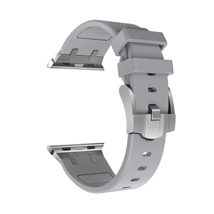 AP Silicone Watch Band For Apple Watch SE 2022 40mm(Silver Grey) - Watch Bands by PMC Jewellery | Online Shopping South Africa | PMC Jewellery