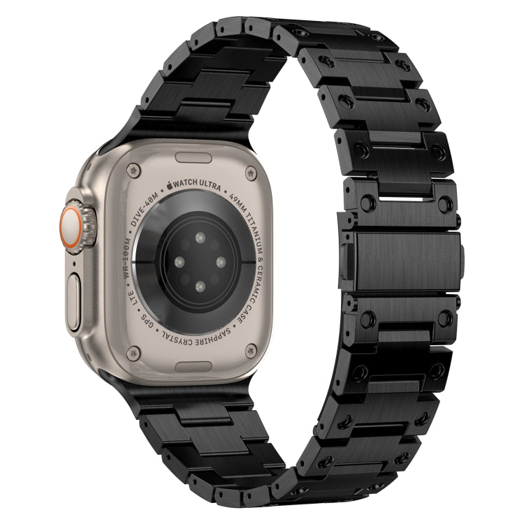 Double Rows Metal Watch Band For Apple Watch SE 2022 40mm(Black) - Watch Bands by PMC TechLife | Online Shopping South Africa | PMC TechLife