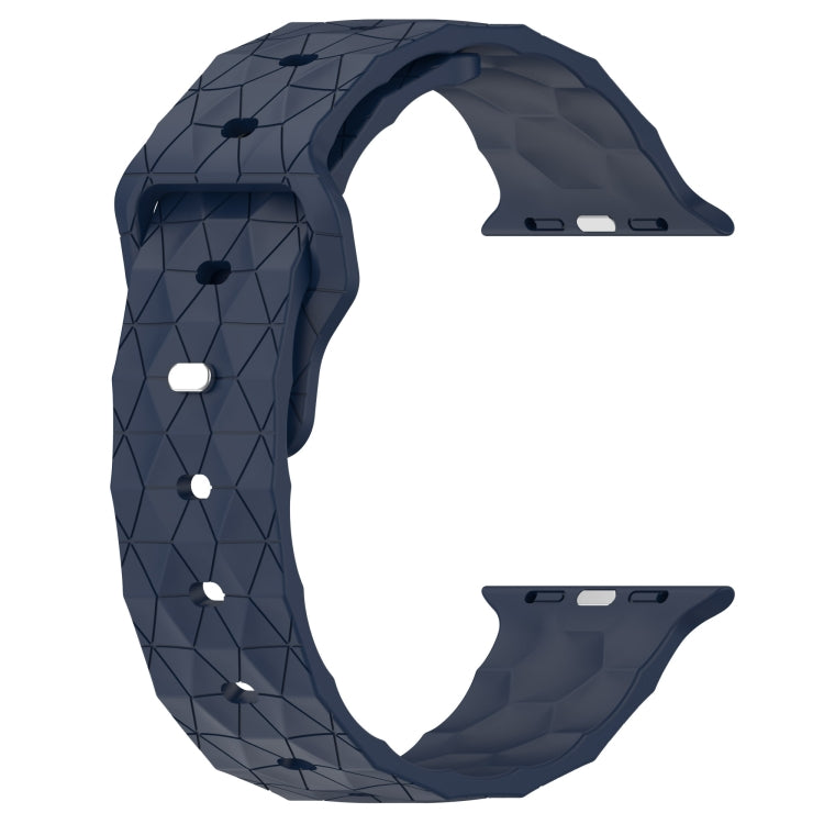 Football Texture Silicone Watch Band For Apple Watch 5 40mm(Midnight Blue) - Watch Bands by PMC Jewellery | Online Shopping South Africa | PMC Jewellery