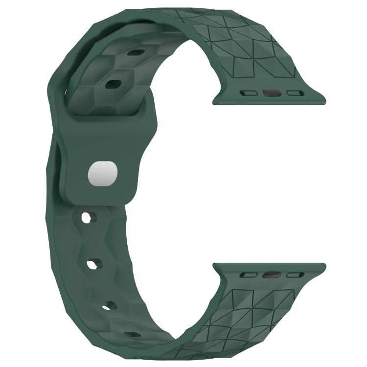 Football Texture Silicone Watch Band For Apple Watch 2 42mm(Pine Green) - Watch Bands by PMC Jewellery | Online Shopping South Africa | PMC Jewellery