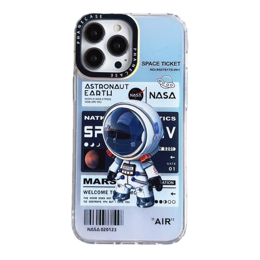 For iPhone 13 Astronaut Pattern Shockproof PC Protective Phone Case(White) - iPhone 13 Cases by PMC Jewellery | Online Shopping South Africa | PMC Jewellery