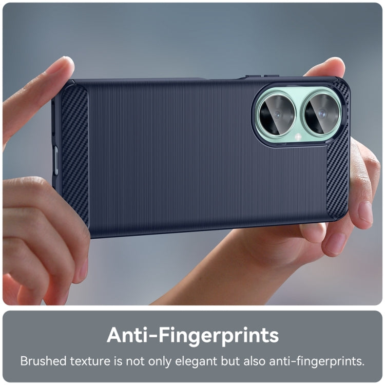 For Huawei Enjoy 60 Pro Brushed Texture Carbon Fiber TPU Phone Case(Blue) - free shipping - PMC TechLife - Order now!