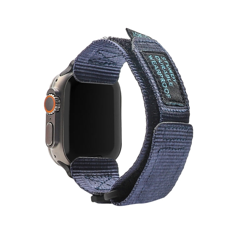 Nylon Two Section Watch Band For Apple Watch SE 40mm(Blue) - Watch Bands by PMC Jewellery | Online Shopping South Africa | PMC Jewellery