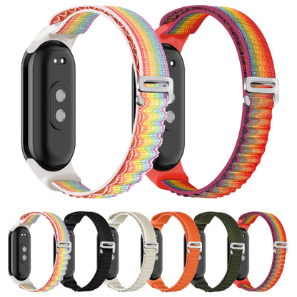 For Xiaomi Mi Band 8 Loop Nylon Watch Band(Balck) - Watch Bands by PMC Jewellery | Online Shopping South Africa | PMC Jewellery