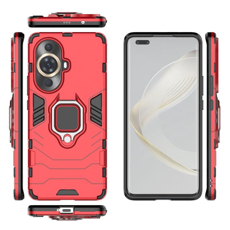 For Huawei nova 11 Pro Magnetic Ring Holder PC + TPU Phone Case(Red) - free shipping - PMC TechLife - Order now!