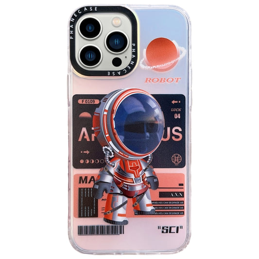 For iPhone 13 Pro Max Mechanical Astronaut Pattern TPU Phone Case(Orange) - iPhone 13 Pro Max Cases by PMC Jewellery | Online Shopping South Africa | PMC Jewellery